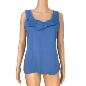 Nic+Zoe cotton stretch built in shelf bra tank top size L